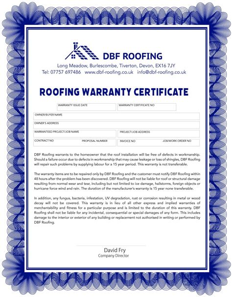 roof replacement in maryland warranty